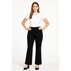 Halogen Women’s Size 20 Black High Rise Flared Dress Pants Stretch Trousers NWOT